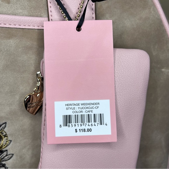 Juicy Couture Heritage Weekender in color Cafe - Picture 3 of 7